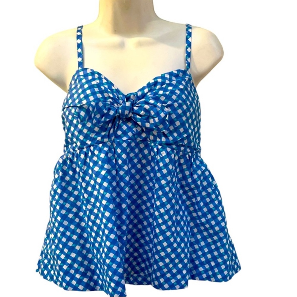 End of Summer Sale Lilly Pulitzer Cami Boca Blue Double Checking 4 NWT - Picture 4 of 9